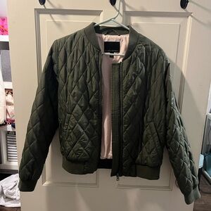 Banana Republic Olive Quilted Jacket